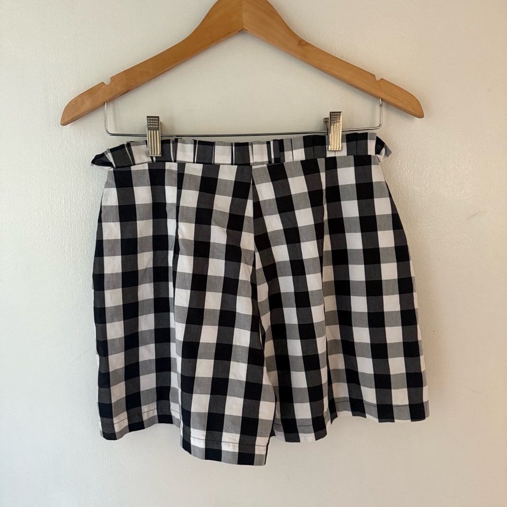 Revolve Azulu Women’s 6 Shorts Black and White Checkered Plaid Shorts EUC - Picture 3 of 8